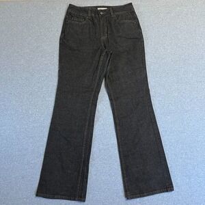 Coldwater Creek Jeans Womens 8 Black Bootcut Mid Rise Classic Denim